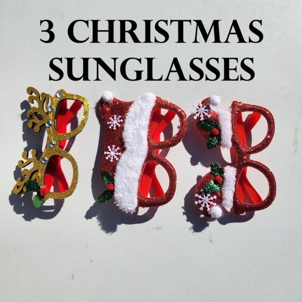 NEW Sunglasses Christmas Holiday Birthday Party Stocking Stuffer Party Favors  F